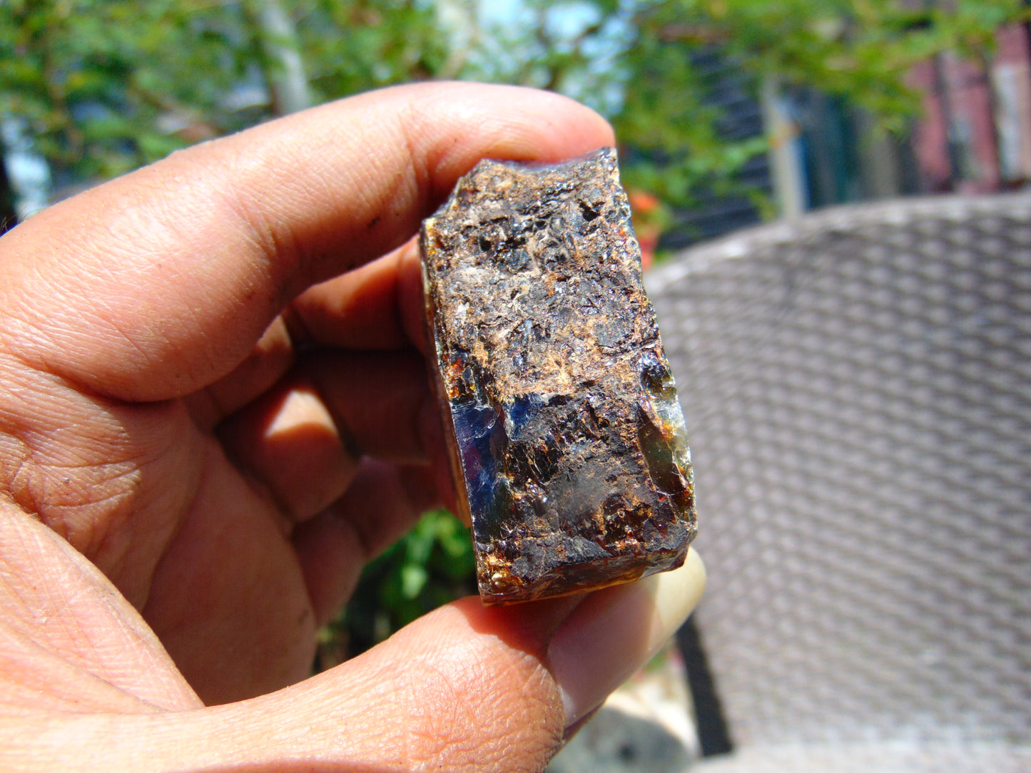 19 gram Rough Raw Indonesian Blue Amber for Healing RBM43