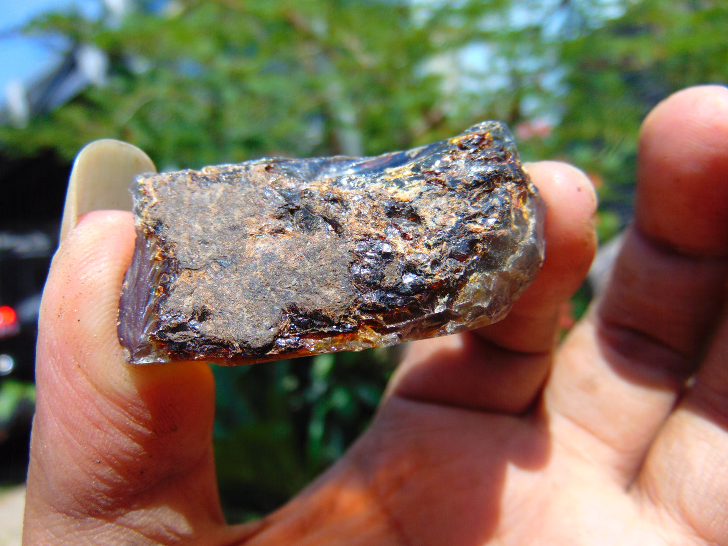 19 gram Rough Raw Indonesian Blue Amber for Healing RBM43
