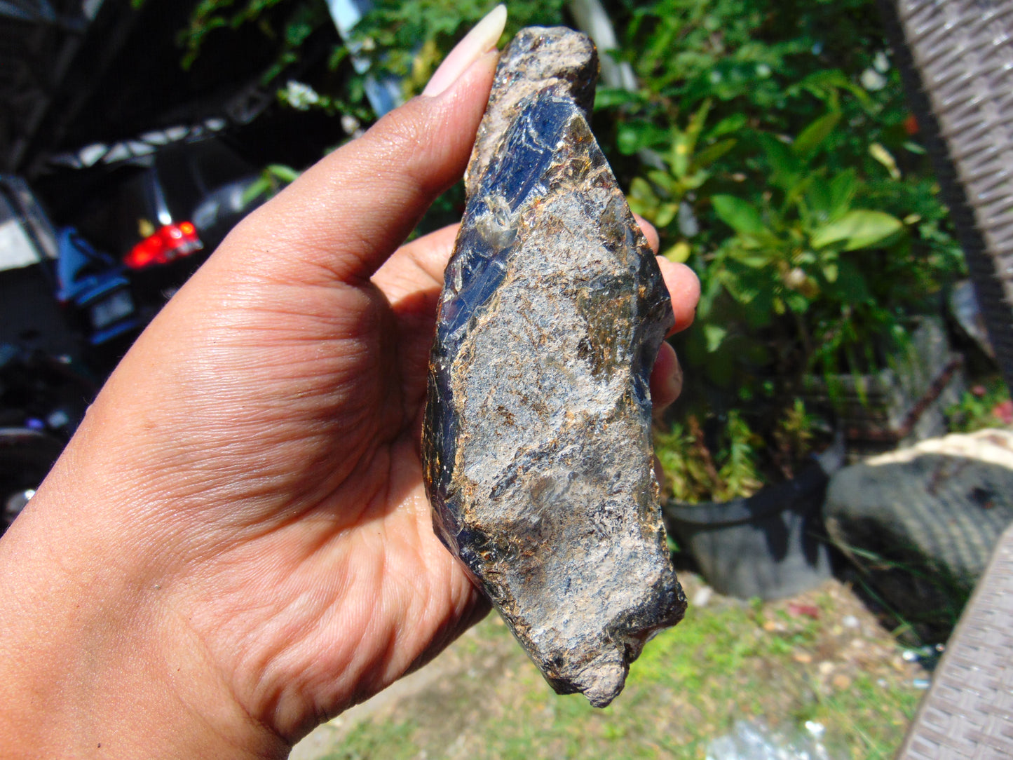123 gram Rough Raw Indonesian Blue Amber for Healing RBM44