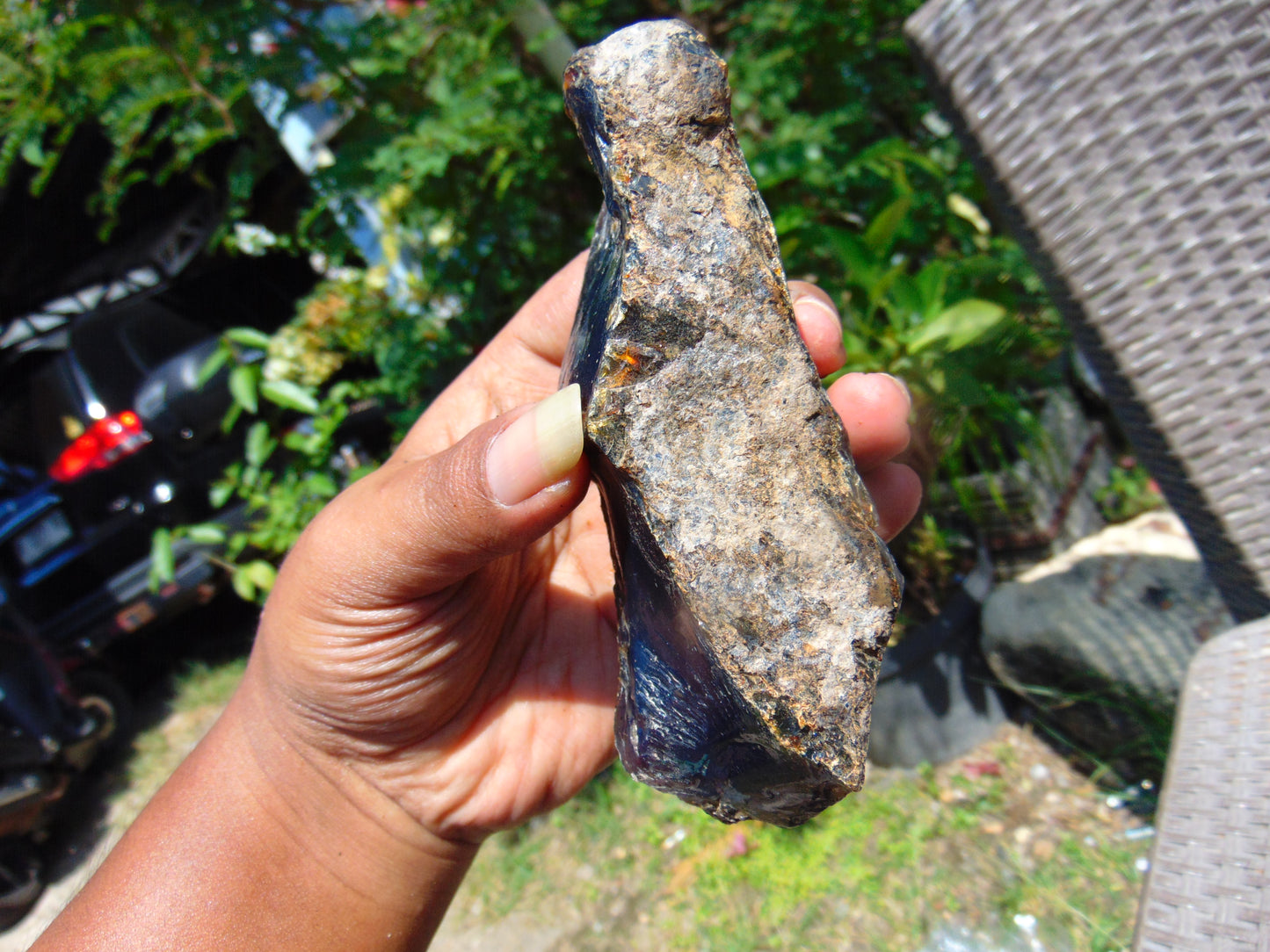 123 gram Rough Raw Indonesian Blue Amber for Healing RBM44