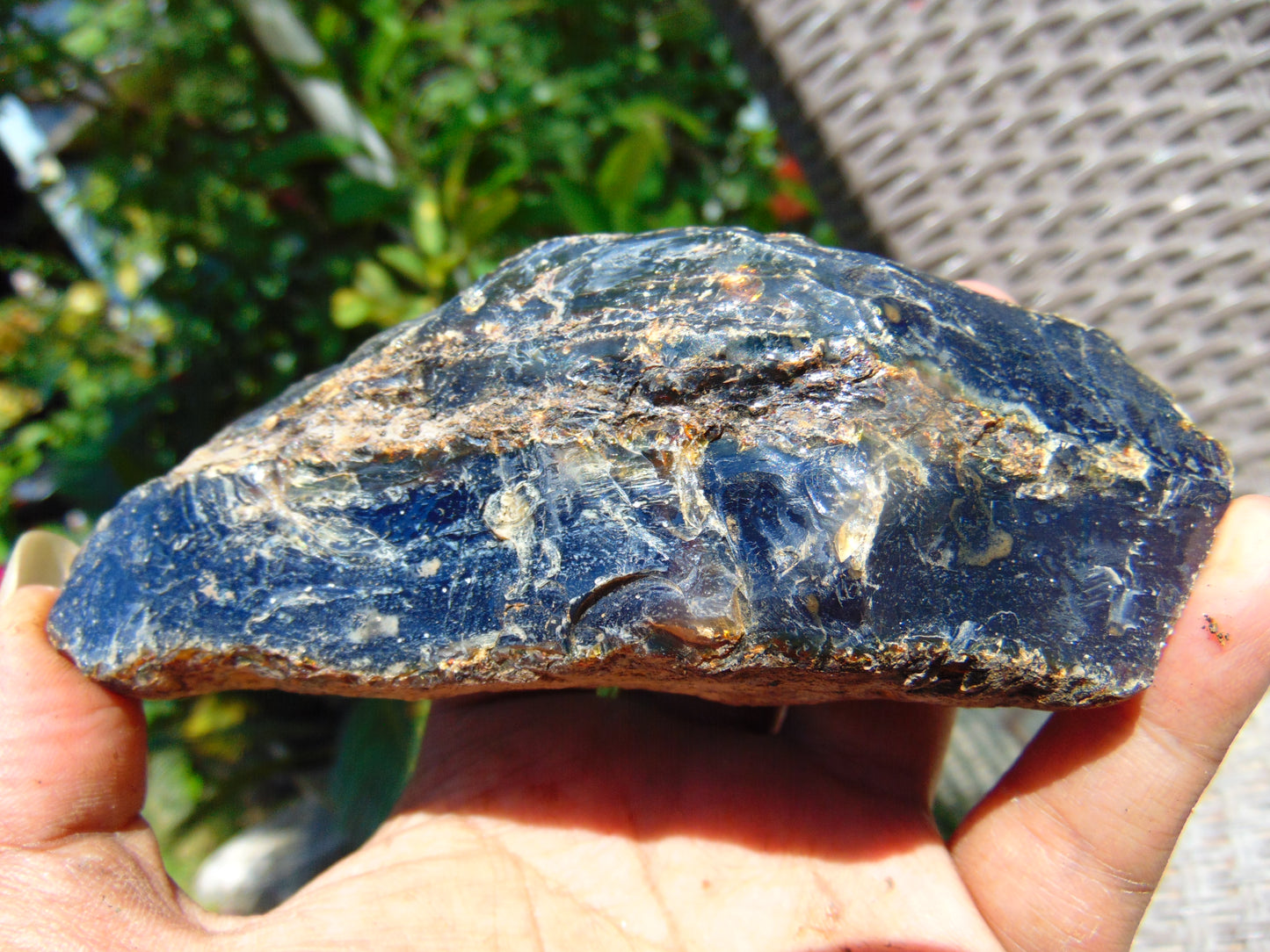 123 gram Rough Raw Indonesian Blue Amber for Healing RBM44