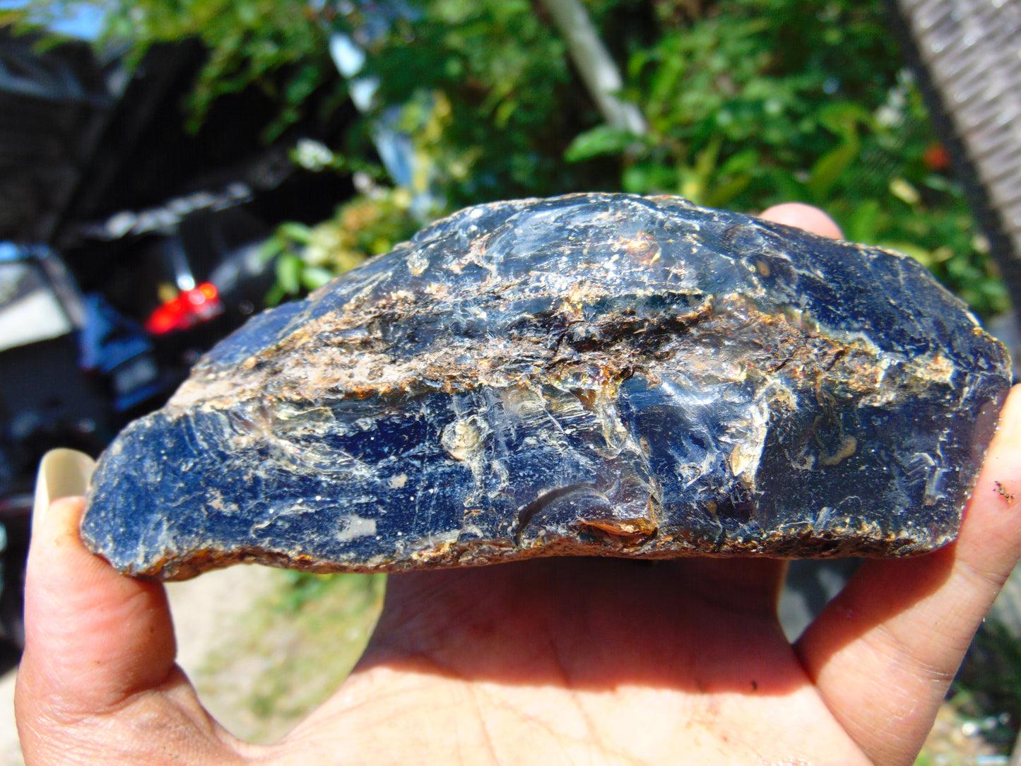 123 gram Rough Raw Indonesian Blue Amber for Healing RBM44