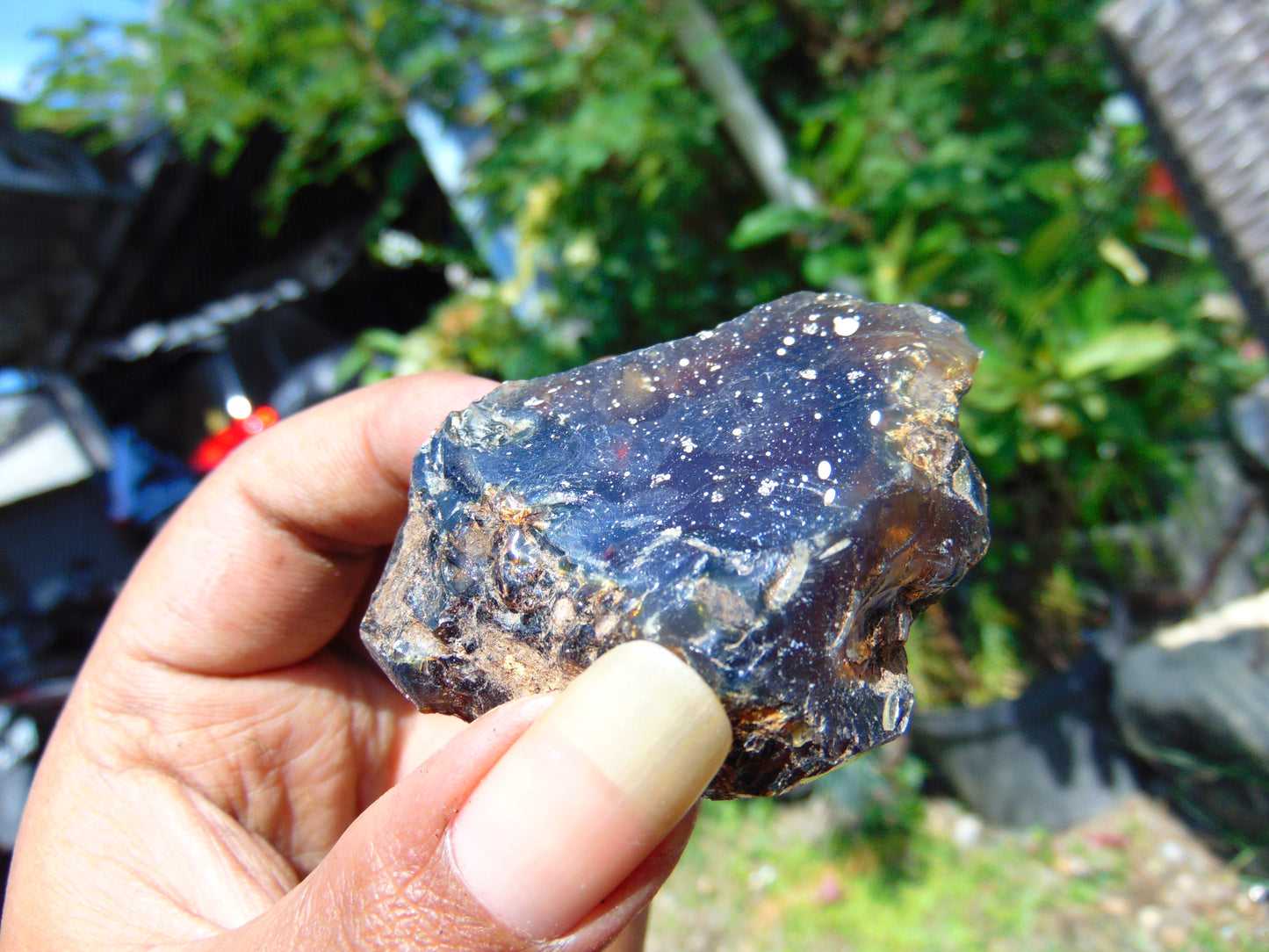 31 gram Rough Raw Indonesian Blue Amber for Healing RBM11