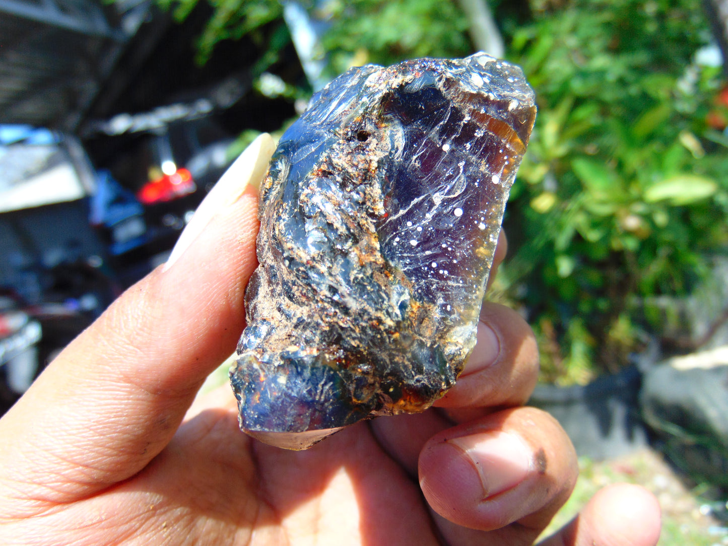 31 gram Rough Raw Indonesian Blue Amber for Healing RBM11