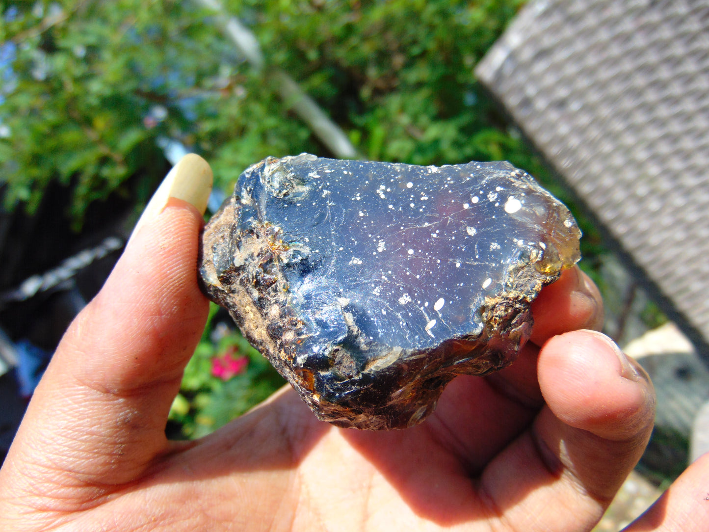 31 gram Rough Raw Indonesian Blue Amber for Healing RBM11