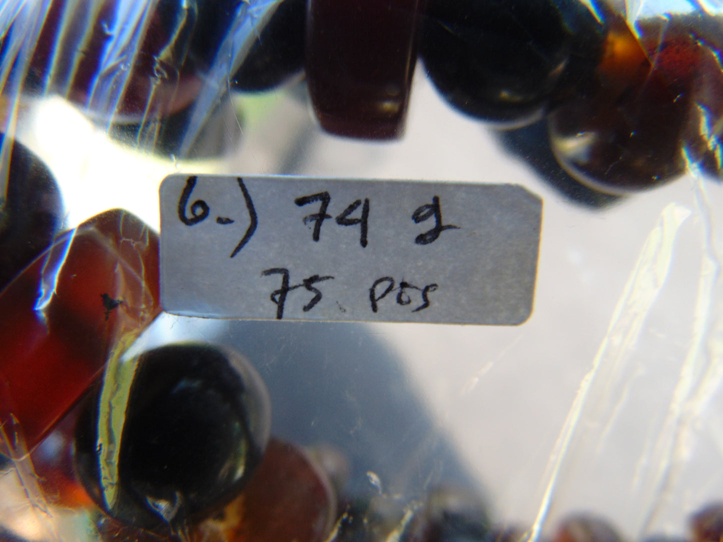 75 gram Small Beads Combination Necklace Indonesian Amber for Healing No.6