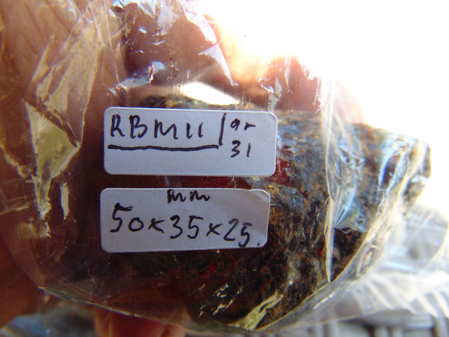 31 gram Rough Raw Indonesian Blue Amber for Healing RBM11