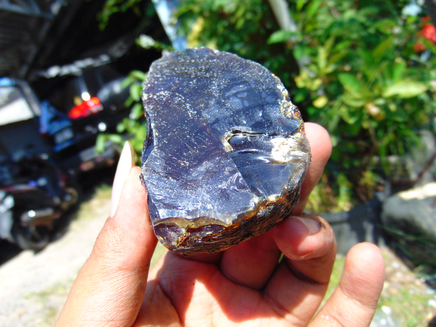 98 gram Rough Raw Indonesian Blue Amber for Healing RBM21
