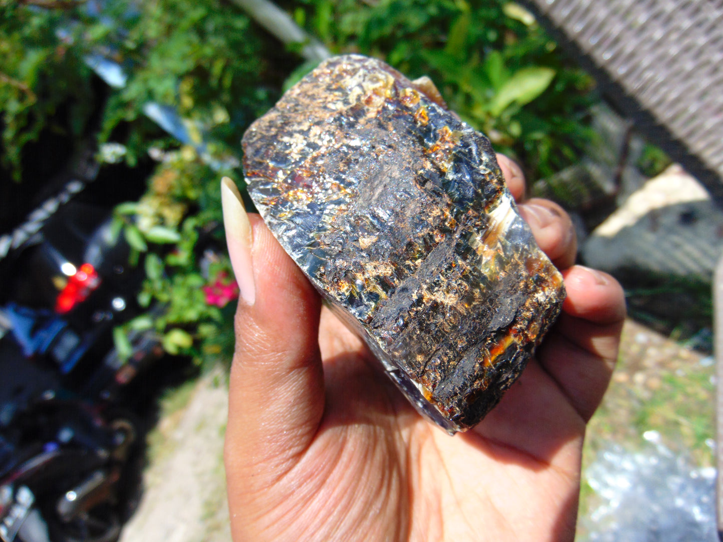 98 gram Rough Raw Indonesian Blue Amber for Healing RBM21