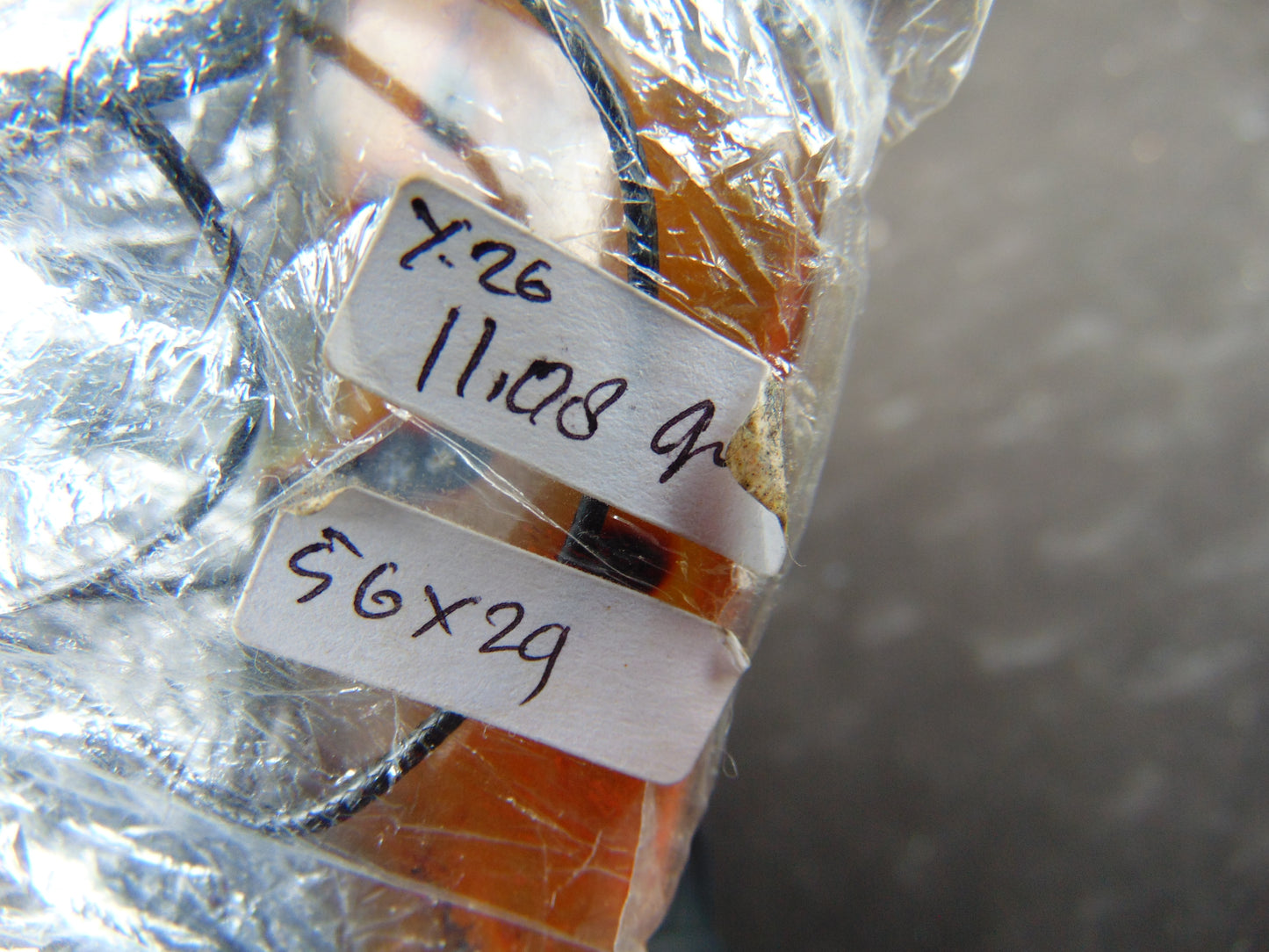 11.08 gr Pendant 56x24 mm Indonesian Amber for Healing Y26