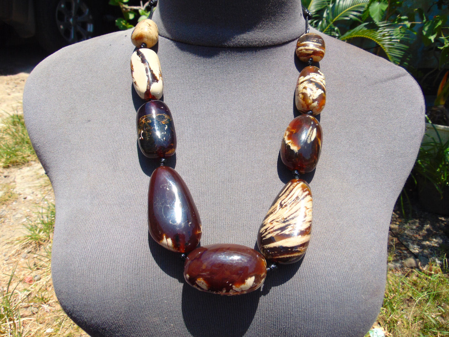 124 gram Small Beads Combination Necklace Indonesian Amber for Healing