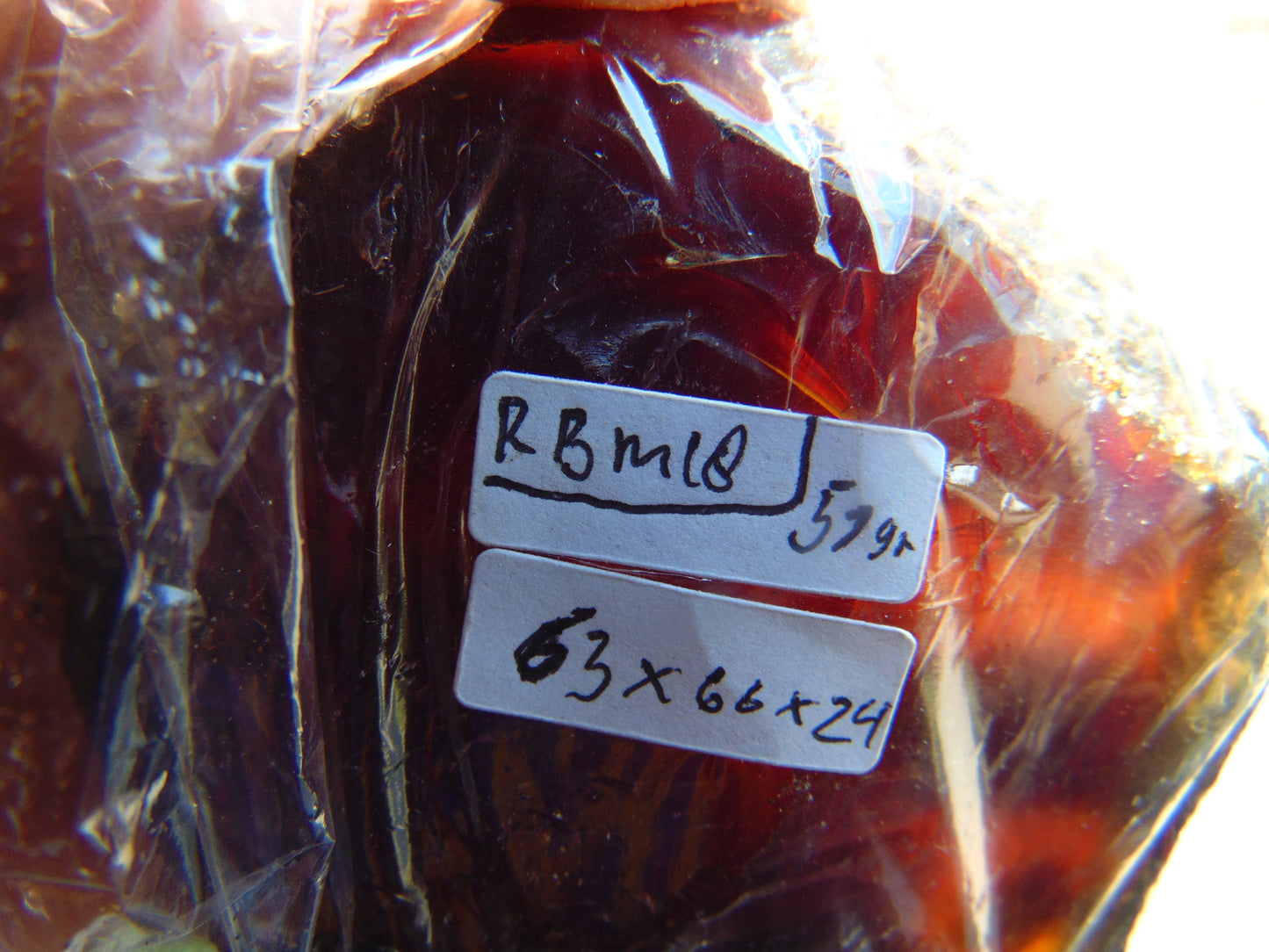 51 gram Rough Raw Indonesian Blue Amber for Healing RBM18