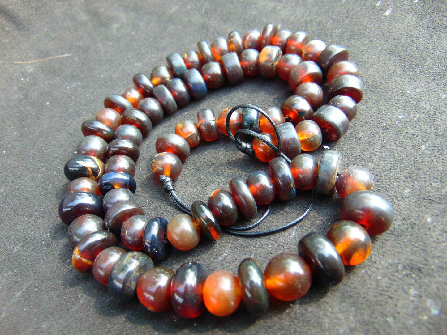 59 gram Small Beads Combination Necklace Indonesian Amber for Healing No.7