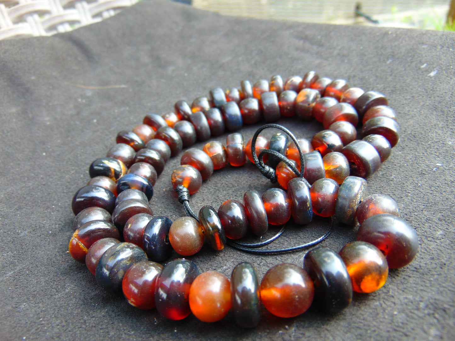59 gram Small Beads Combination Necklace Indonesian Amber for Healing No.7