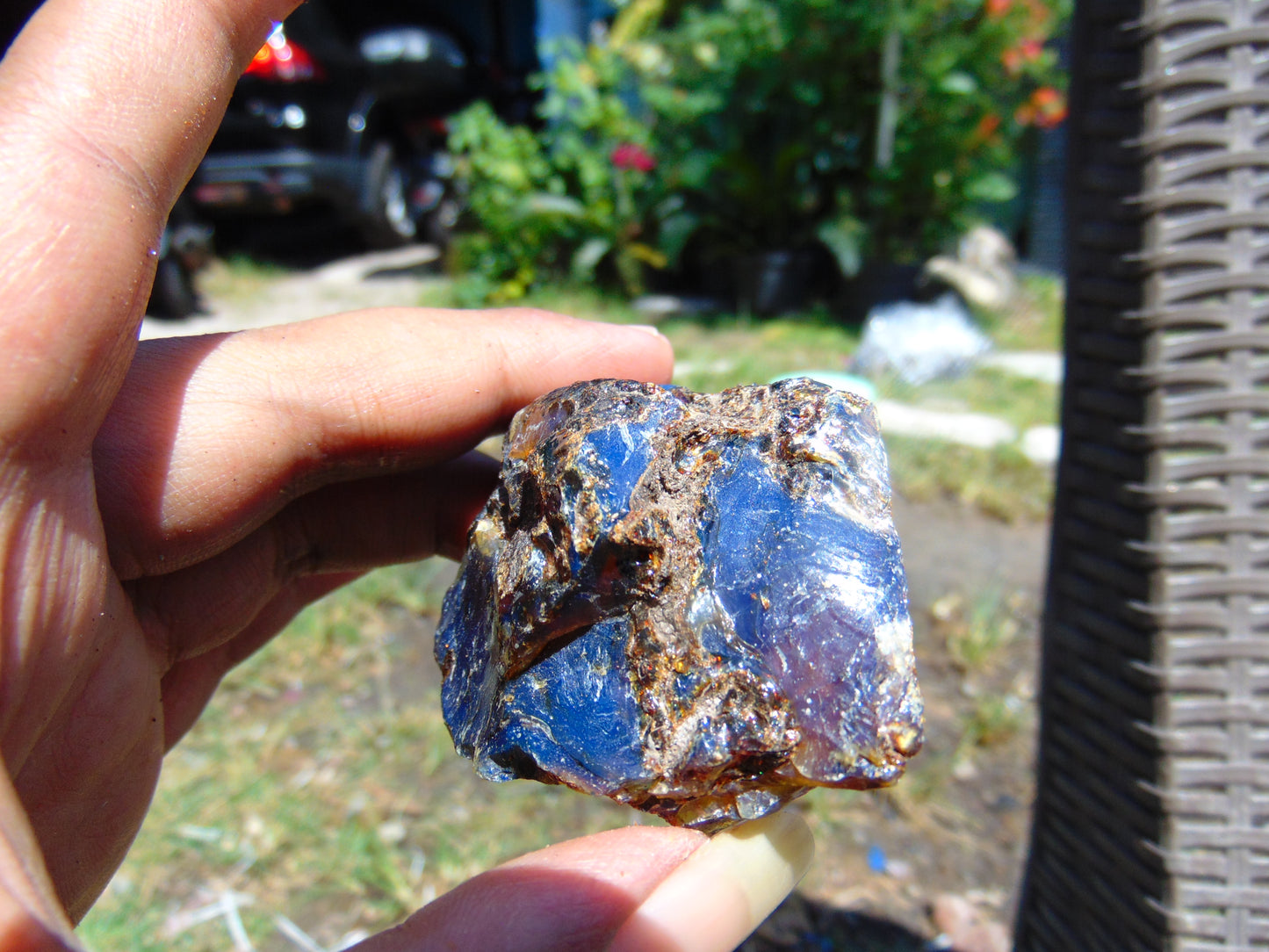 35 gram Rough Raw Indonesian Blue Amber for Healing RBM16