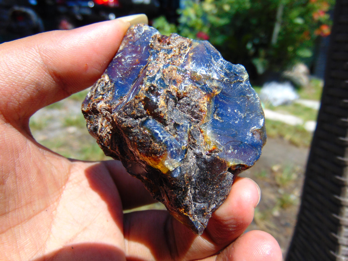 35 gram Rough Raw Indonesian Blue Amber for Healing RBM16