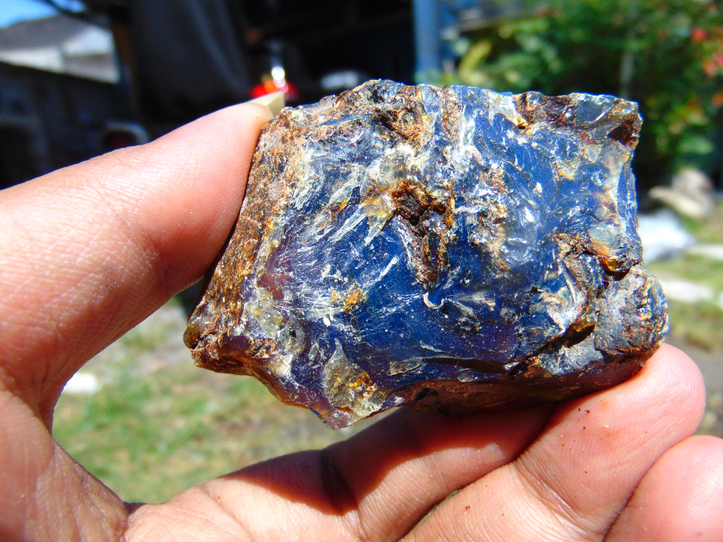 35 gram Rough Raw Indonesian Blue Amber for Healing RBM16