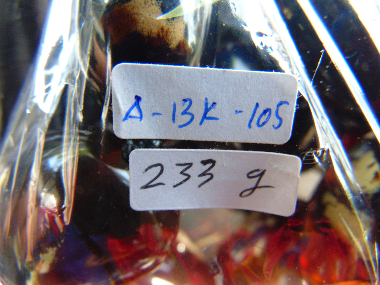 233 gr 13 beads necklace Indonesian Dark Blue Amber for Healing A13k105