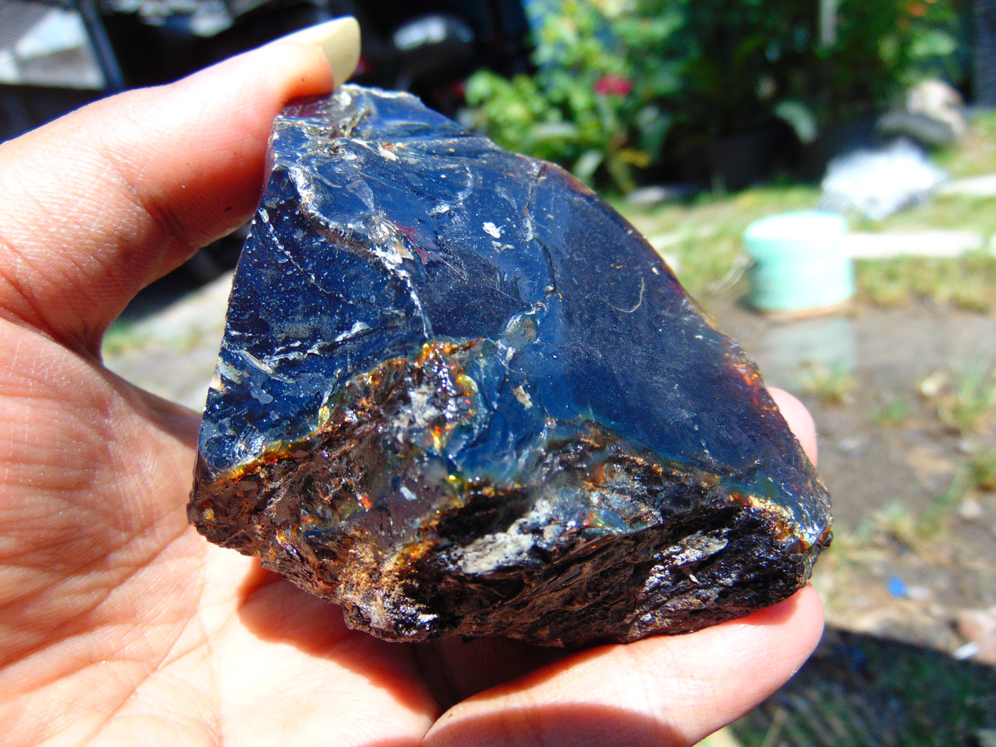 96 gram Rough Raw Indonesian Blue Amber for Healing RBM60