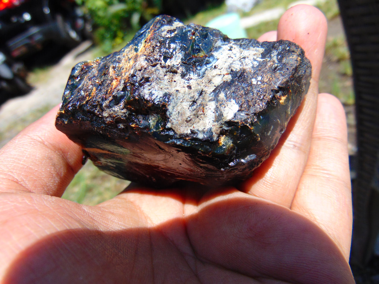 96 gram Rough Raw Indonesian Blue Amber for Healing RBM60