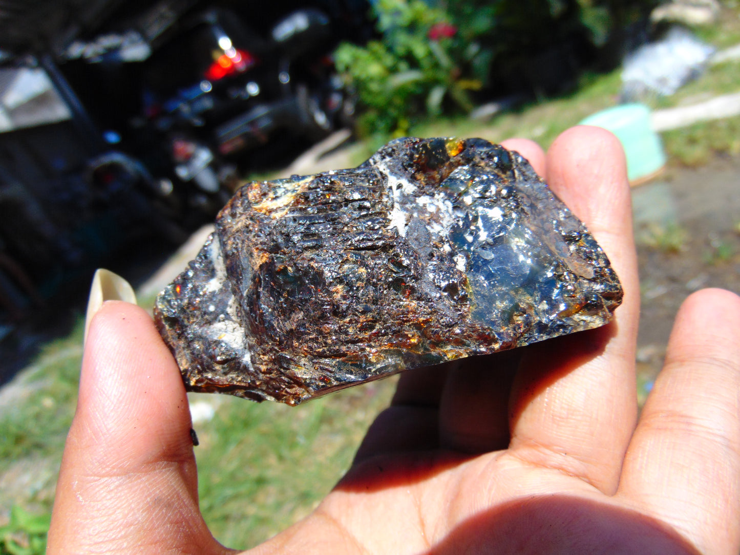 96 gram Rough Raw Indonesian Blue Amber for Healing RBM60
