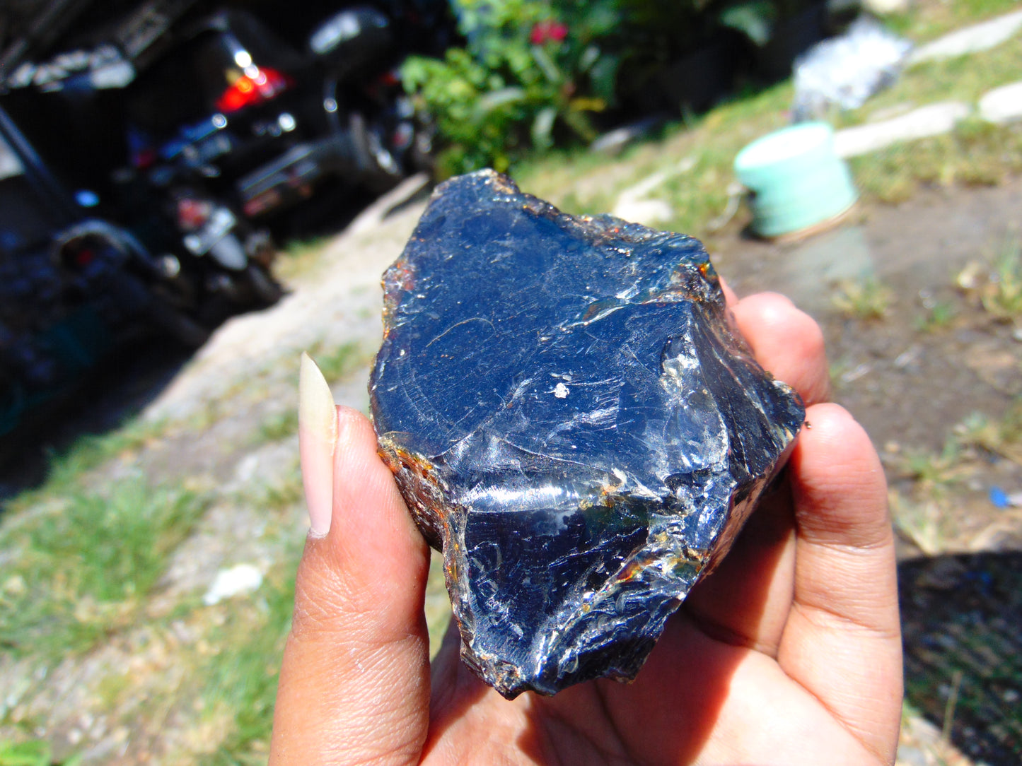 96 gram Rough Raw Indonesian Blue Amber for Healing RBM60