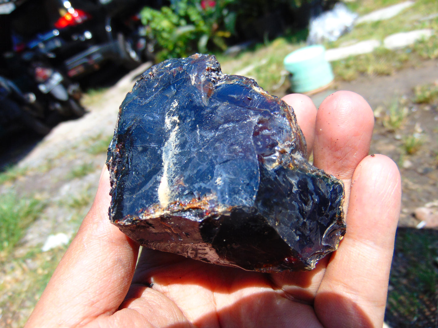 96 gram Rough Raw Indonesian Blue Amber for Healing RBM60