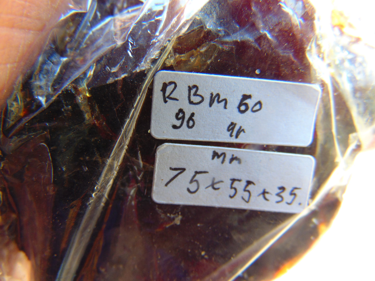 96 gram Rough Raw Indonesian Blue Amber for Healing RBM60
