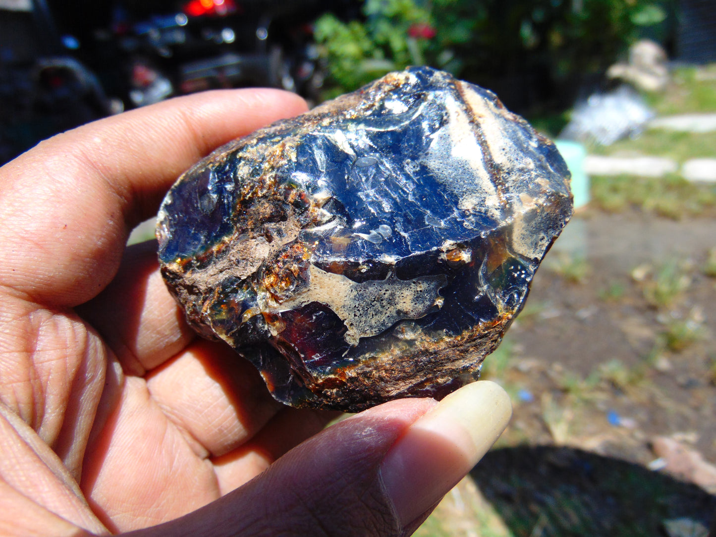 58 gram Rough Raw Indonesian Blue Amber for Healing RBM17
