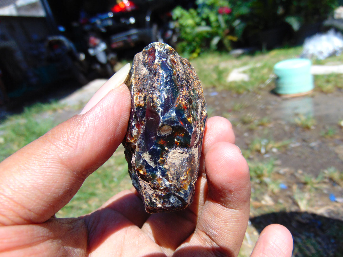 58 gram Rough Raw Indonesian Blue Amber for Healing RBM17