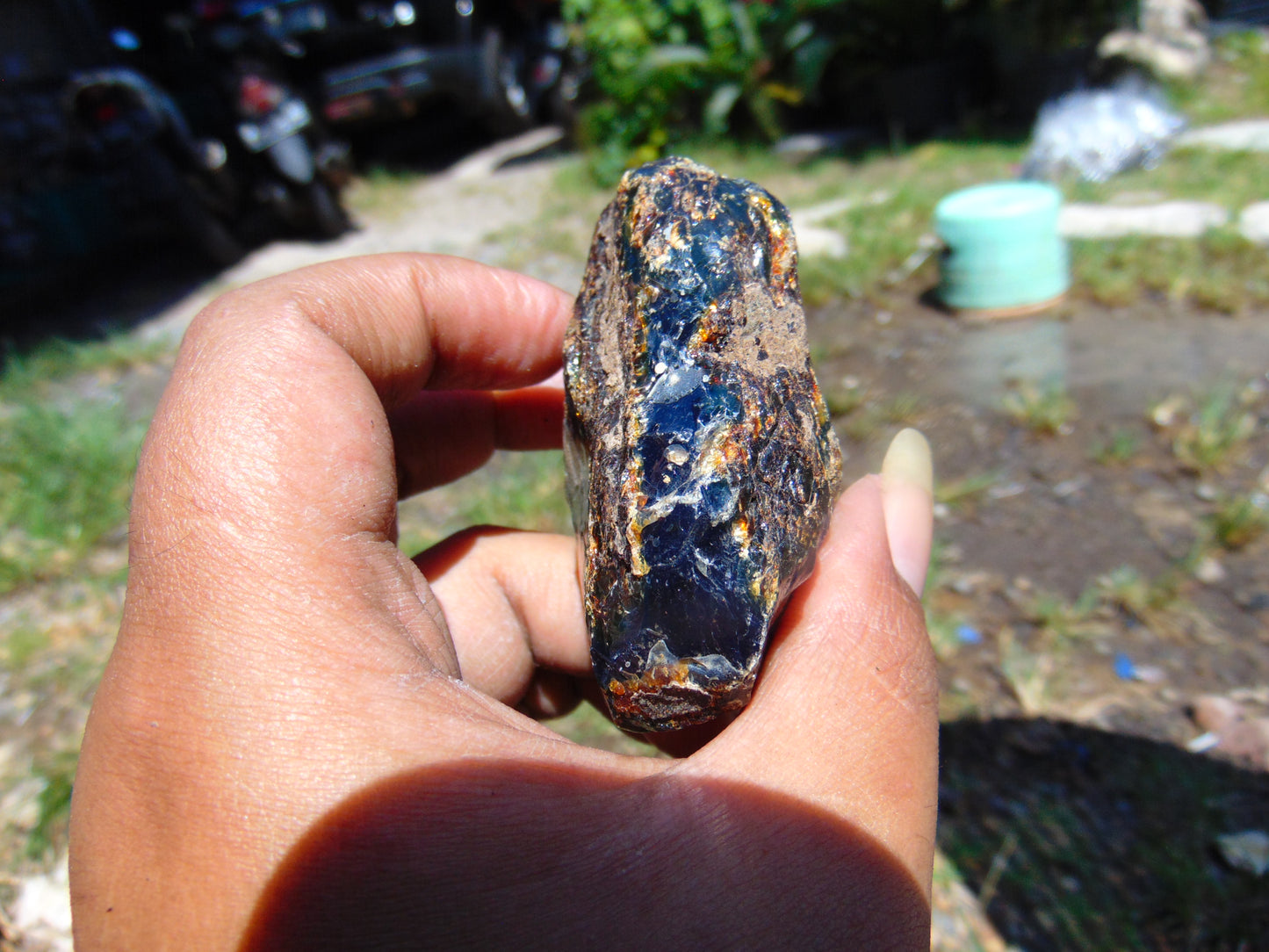 58 gram Rough Raw Indonesian Blue Amber for Healing RBM17