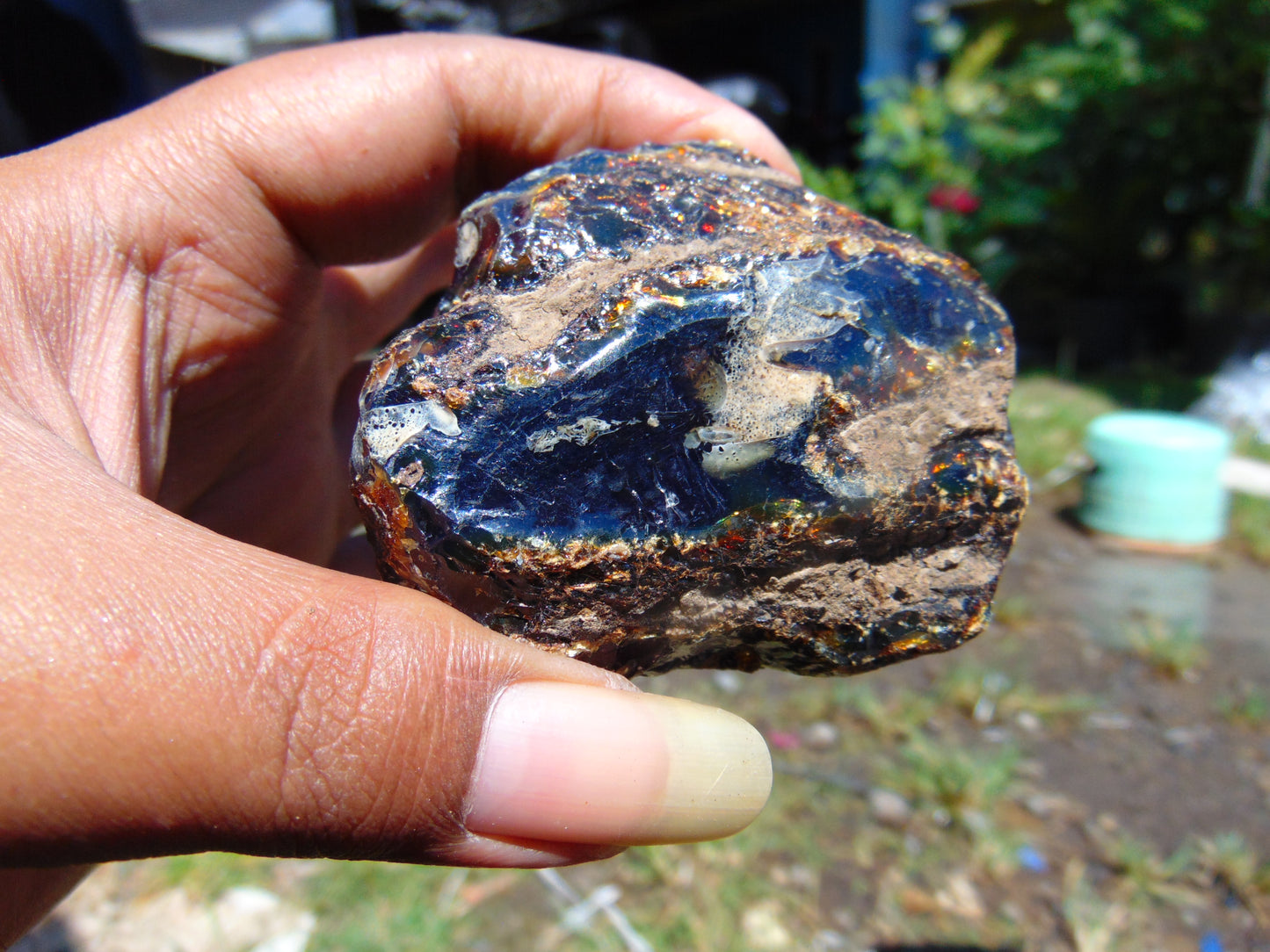 58 gram Rough Raw Indonesian Blue Amber for Healing RBM17