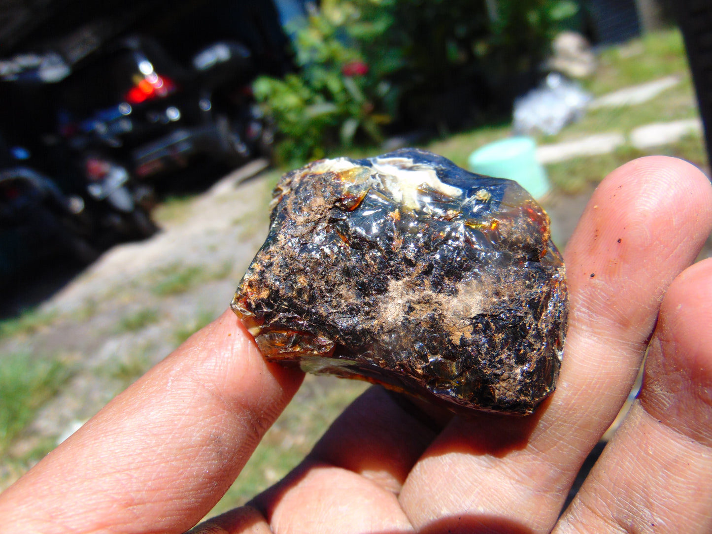 25 gram Rough Raw Indonesian Blue Amber for Healing RBM40
