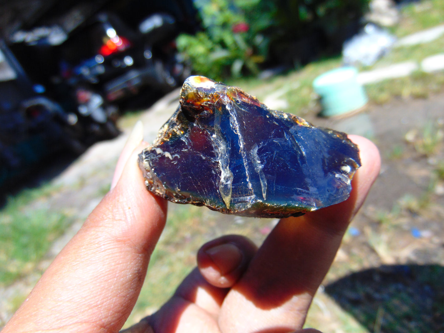 25 gram Rough Raw Indonesian Blue Amber for Healing RBM40