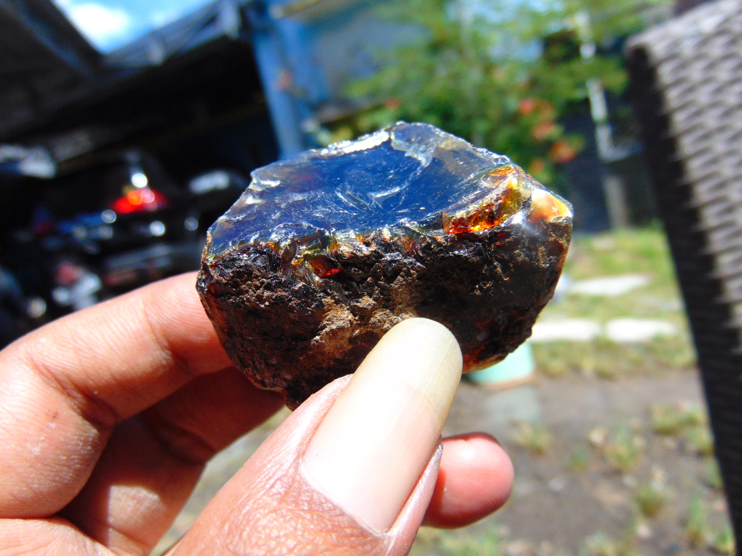 25 gram Rough Raw Indonesian Blue Amber for Healing RBM40
