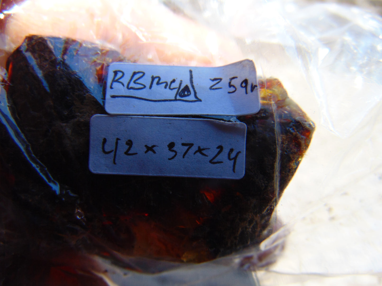 25 gram Rough Raw Indonesian Blue Amber for Healing RBM40