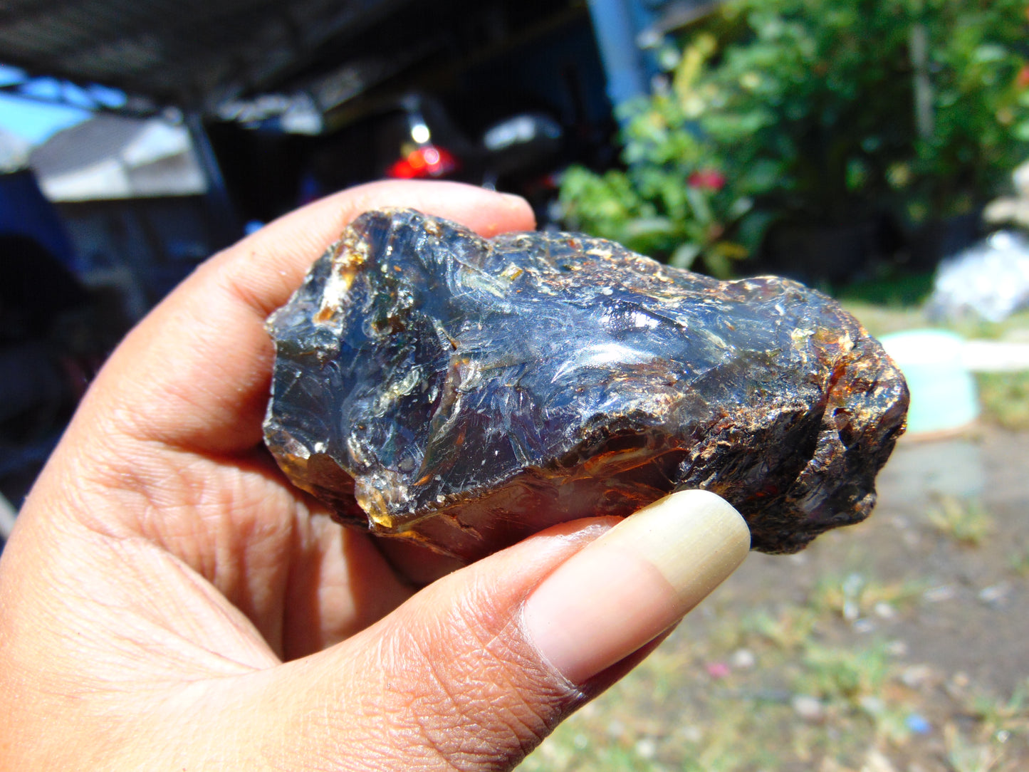 59 gram Rough Raw Indonesian Blue Amber for Healing RBM32