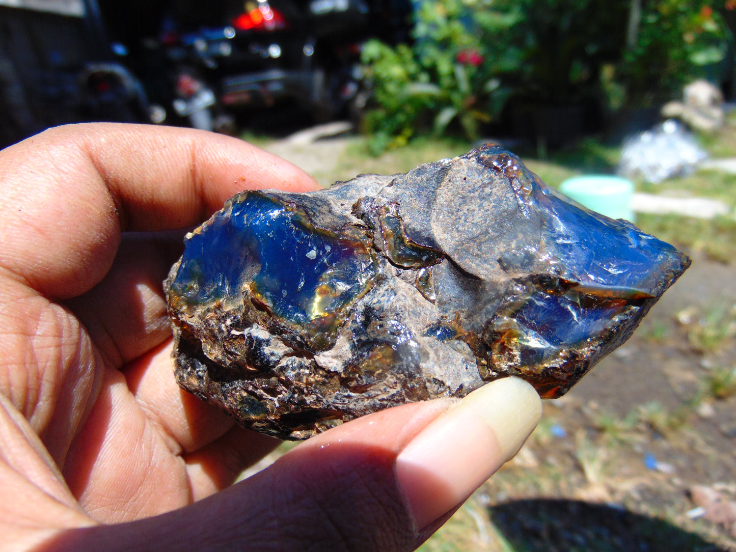 56 gram Rough Raw Indonesian Blue Amber for Healing RBM64