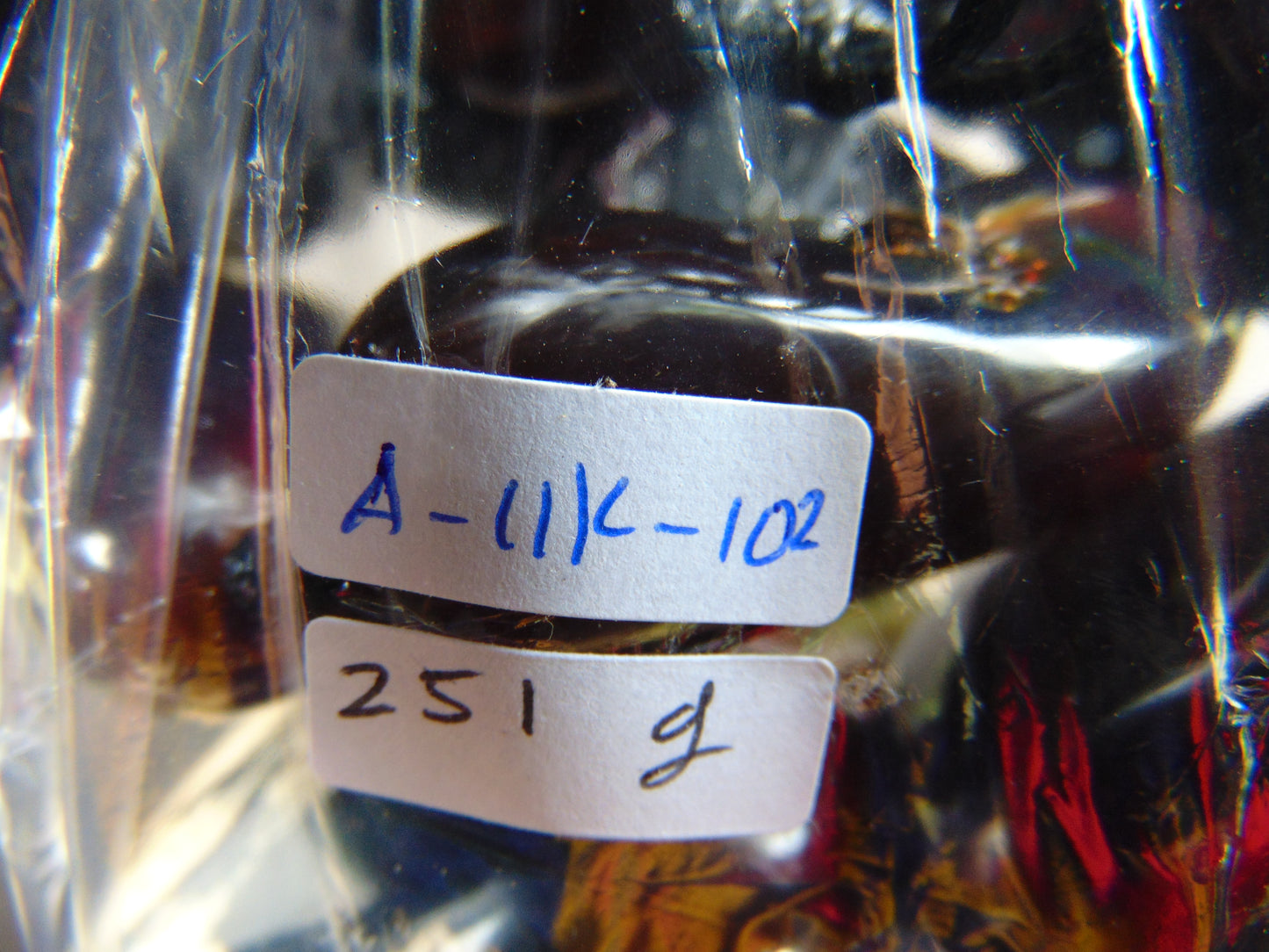 251 gr 11 beads necklace Indonesian Dark Blue Amber for Healing A11K102