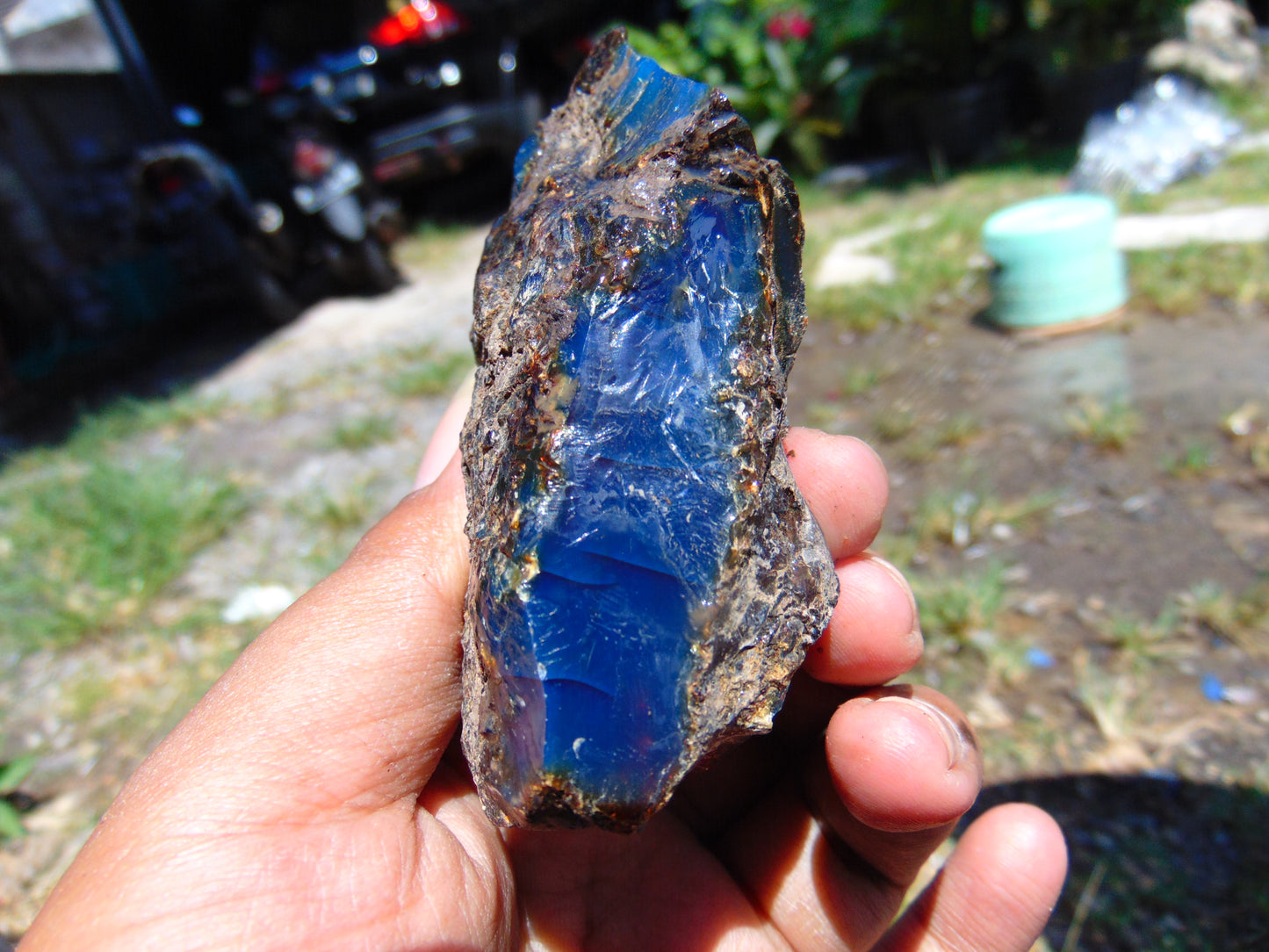 56 gram Rough Raw Indonesian Blue Amber for Healing RBM64