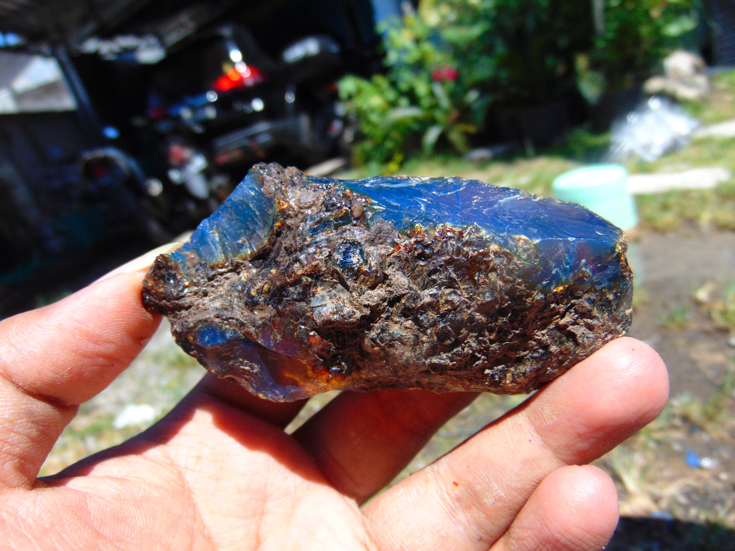 56 gram Rough Raw Indonesian Blue Amber for Healing RBM64