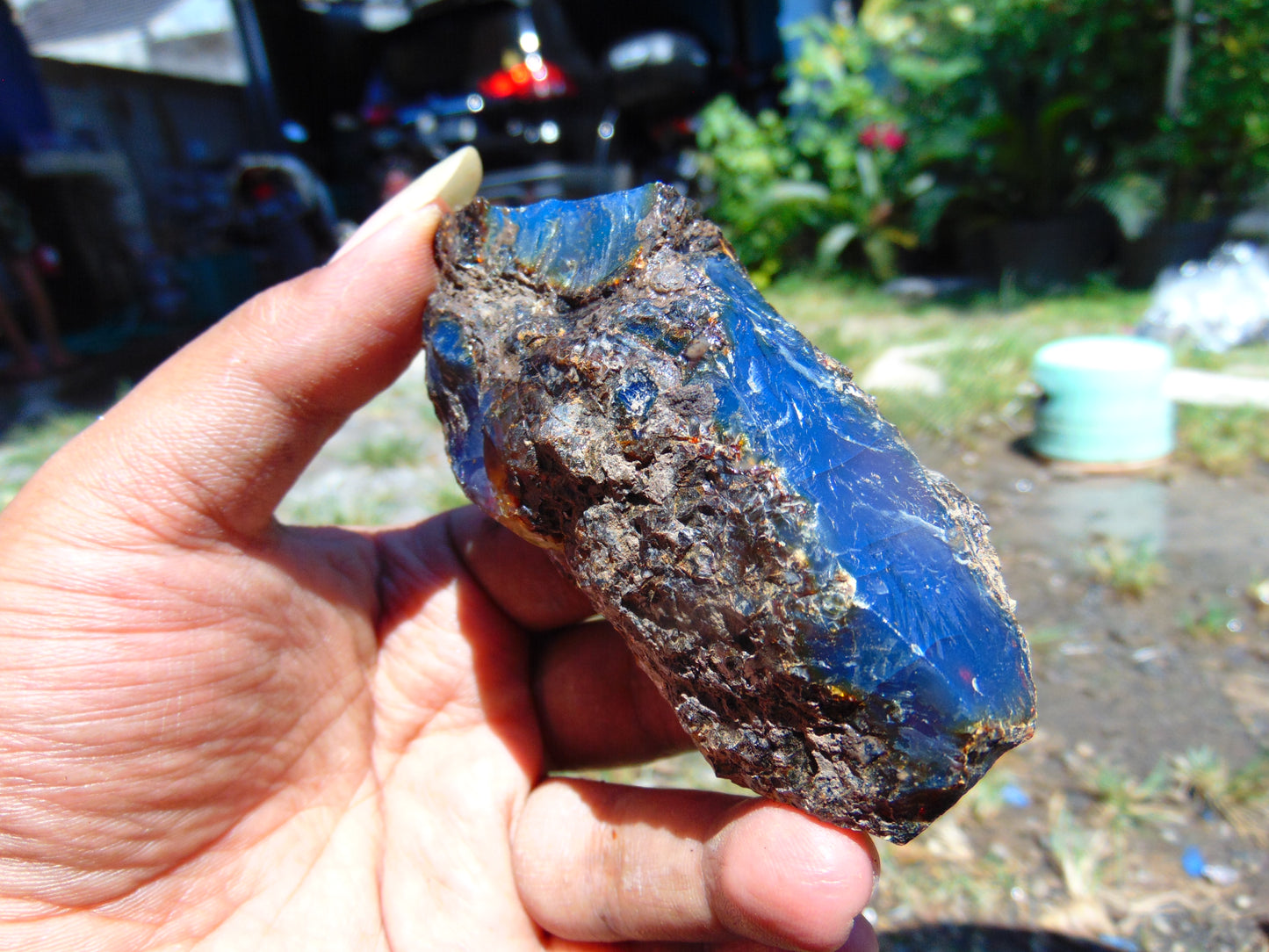 56 gram Rough Raw Indonesian Blue Amber for Healing RBM64
