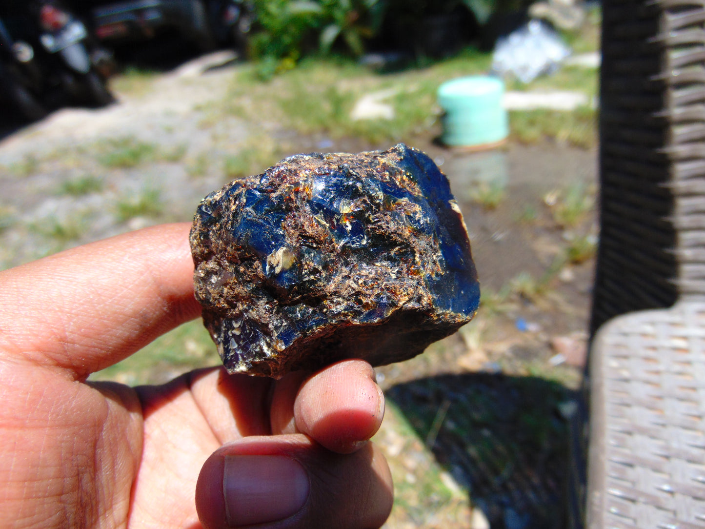 30 gram Rough Raw Indonesian Blue Amber for Healing RBM33