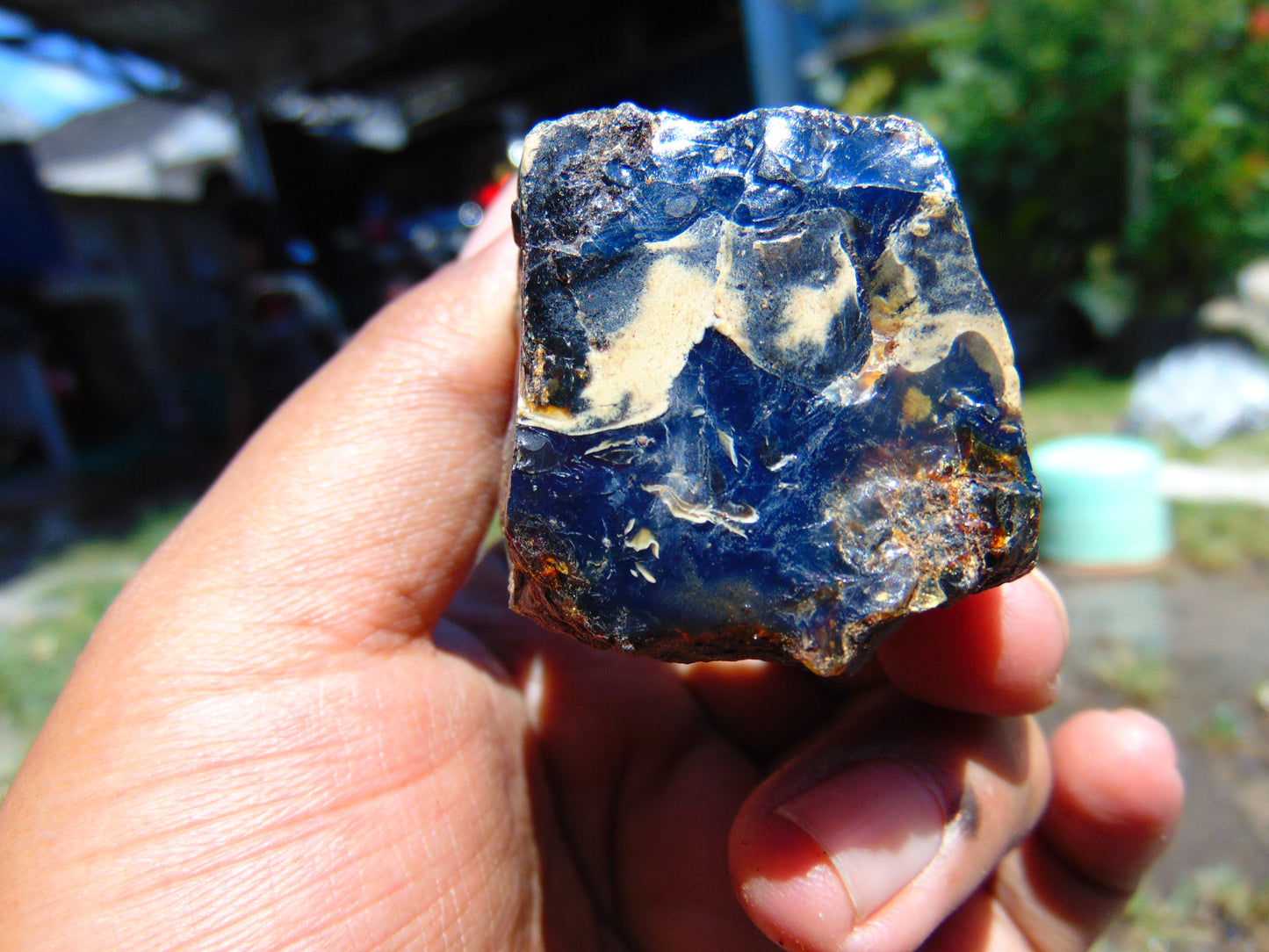 30 gram Rough Raw Indonesian Blue Amber for Healing RBM33