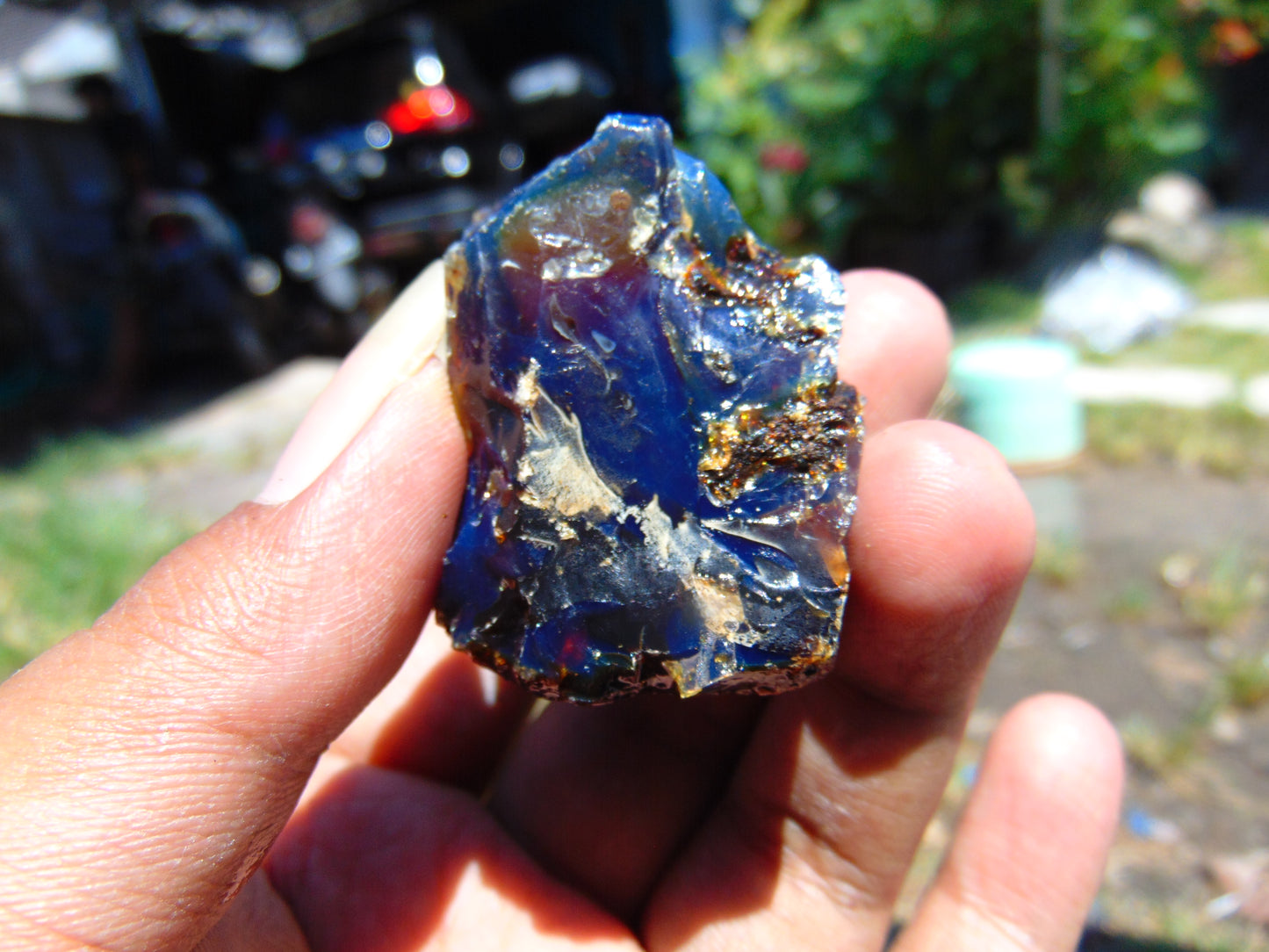 29 gram Rough Raw Indonesian Blue Amber for Healing RBM19