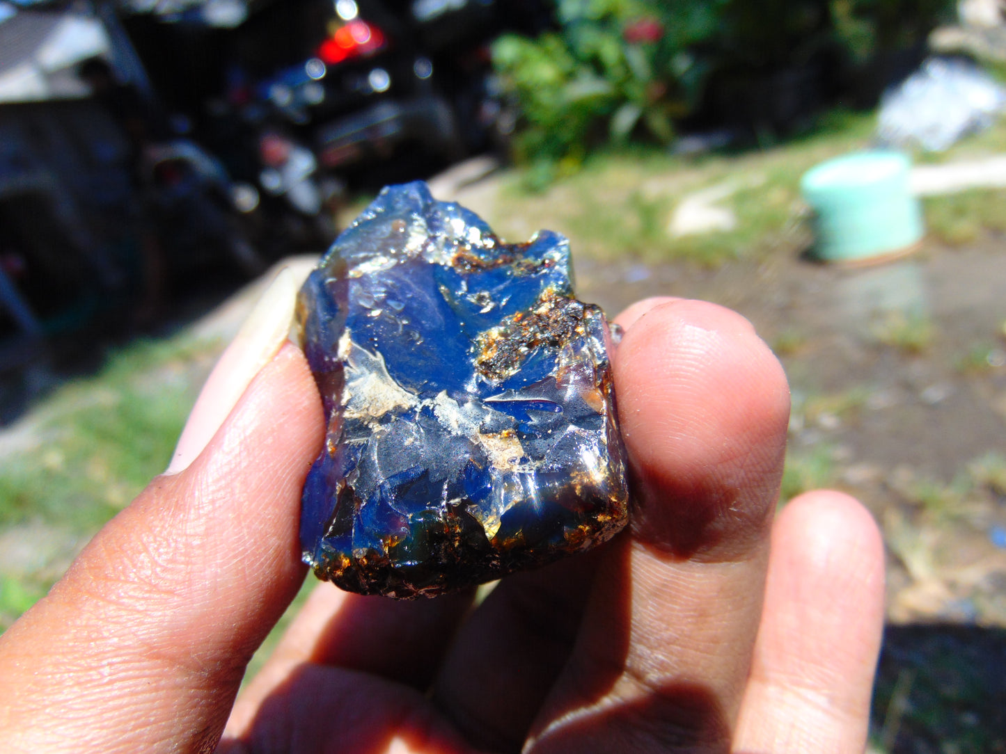 29 gram Rough Raw Indonesian Blue Amber for Healing RBM19