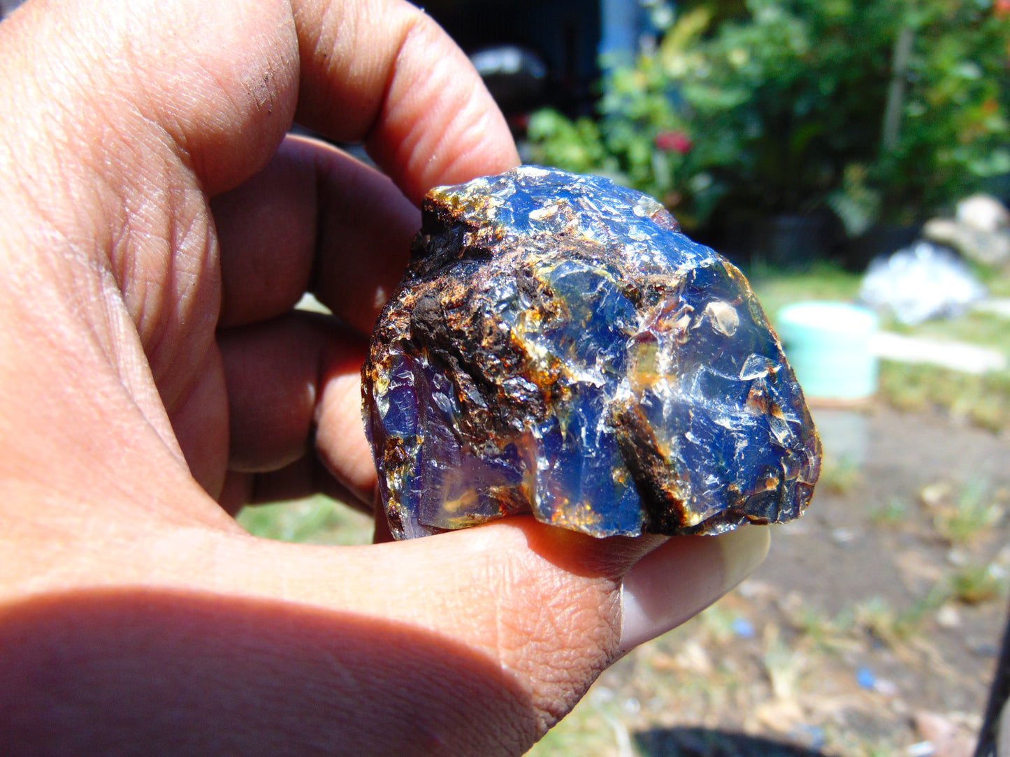 29 gram Rough Raw Indonesian Blue Amber for Healing RBM19