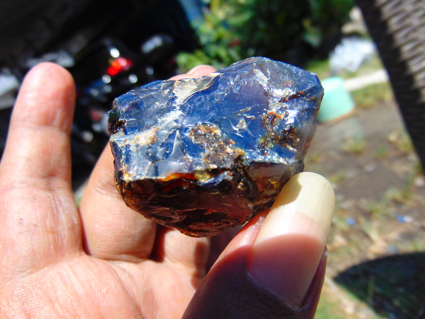 29 gram Rough Raw Indonesian Blue Amber for Healing RBM19