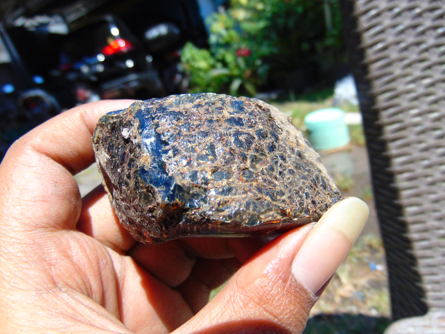 59 gram Rough Raw Indonesian Blue Amber for Healing RBM62