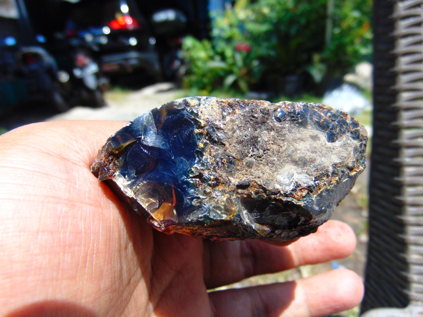 59 gram Rough Raw Indonesian Blue Amber for Healing RBM62